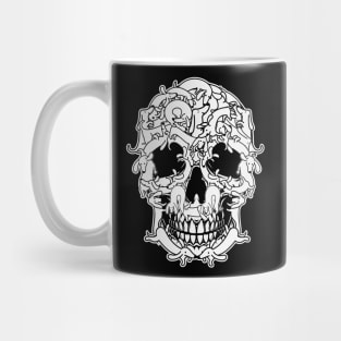 Funny Cute but Creepy Weiner Dog Doodle Skull Halloween Gift For Dachshund Lovers Mug